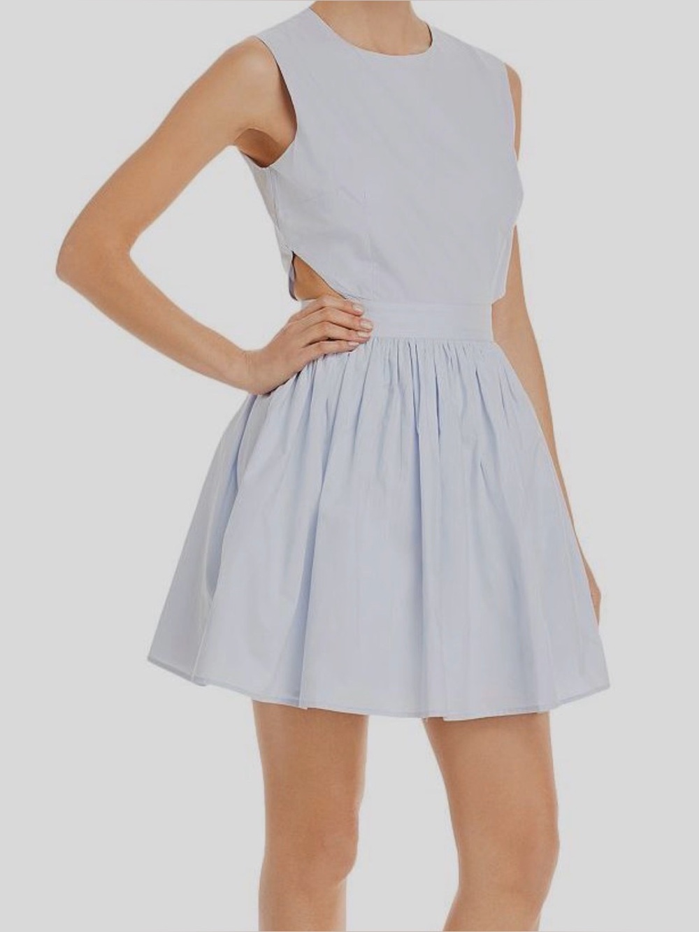 French Connection Sleeveless Cutout Fit & Flare Dress — Size 0 (NWOT)